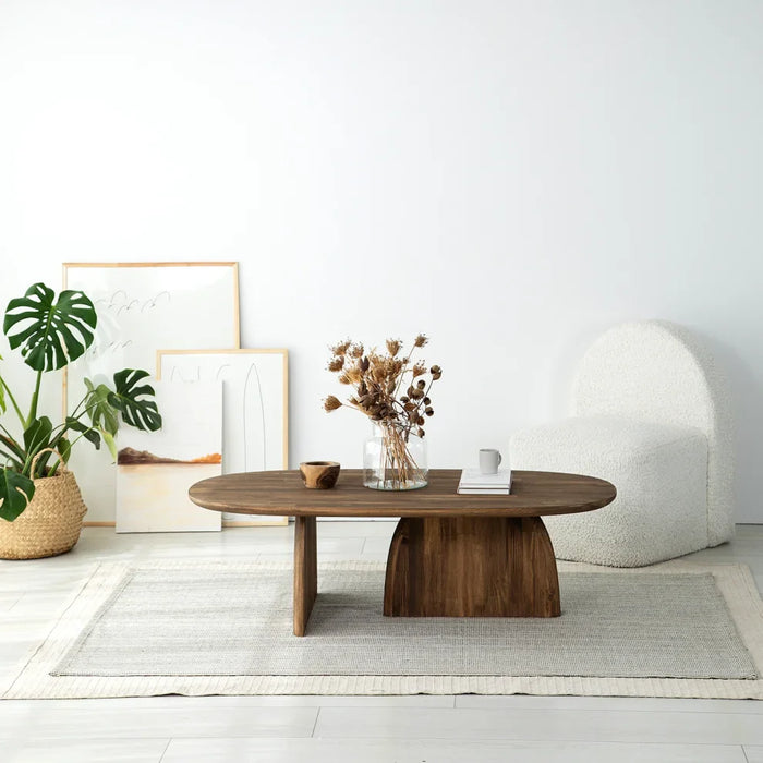 Miami Designer Coffee Table Solid Wood (W)24" (L)48" (H)13.75"