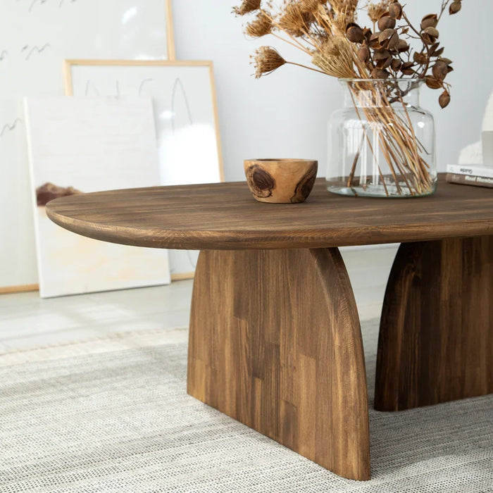 Miami Designer Coffee Table Solid Wood (W)24" (L)48" (H)13.75"