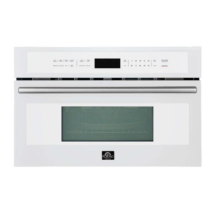 Oliena Espresso White 30 Inch 1750 Watt Compact Oven & 1000 Watt Microwave, 1.6 cu. ft.