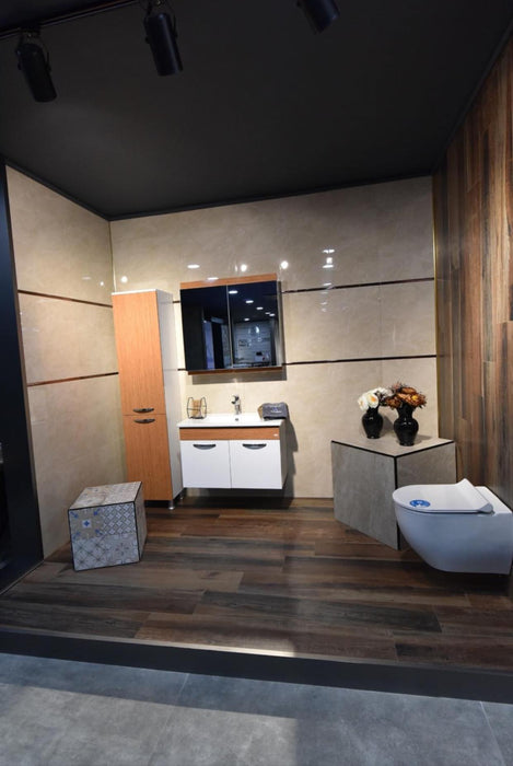 Seramiksan Color Body Porcelain Floor and Wall Tile 8"x48" Matte - Belair Collection