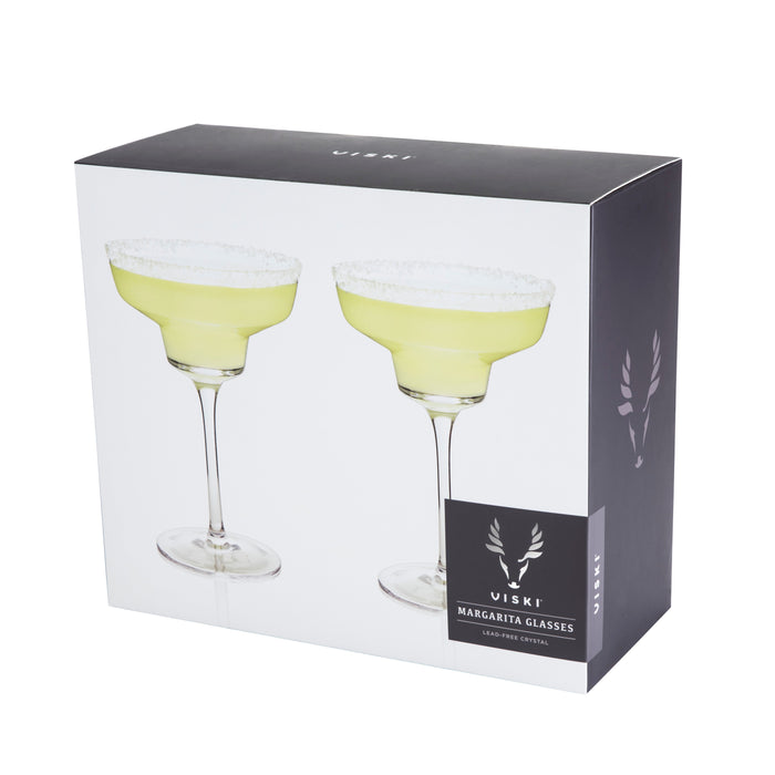 Raye Angled Crystal Margarita Glasses, Set of 2