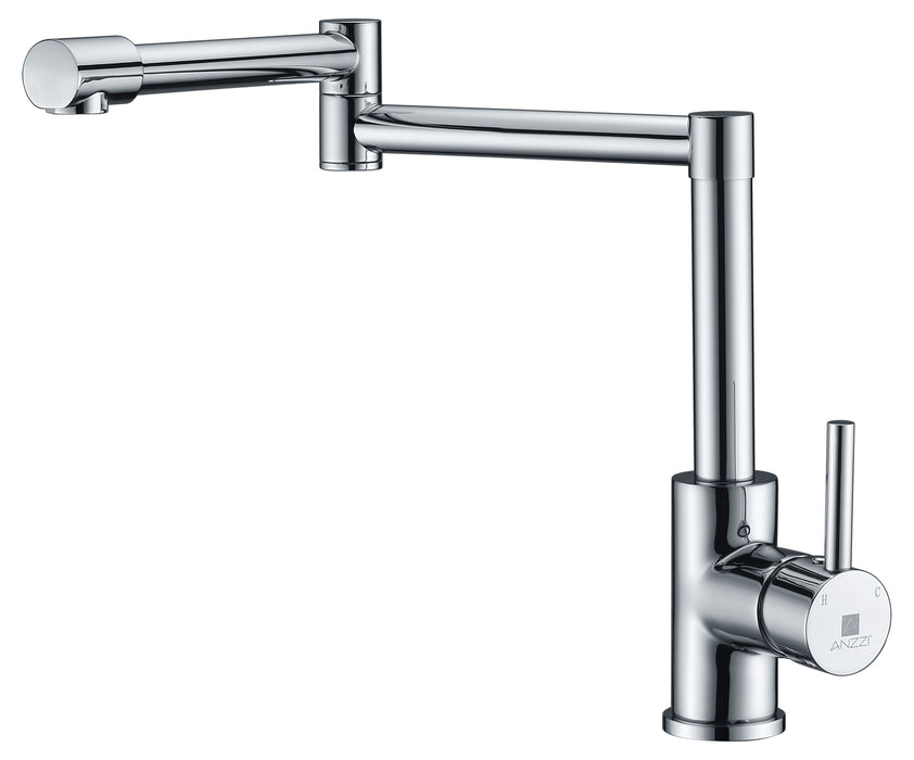 Manis Series Deck-Mounted Pot Filler in Polished Chrome