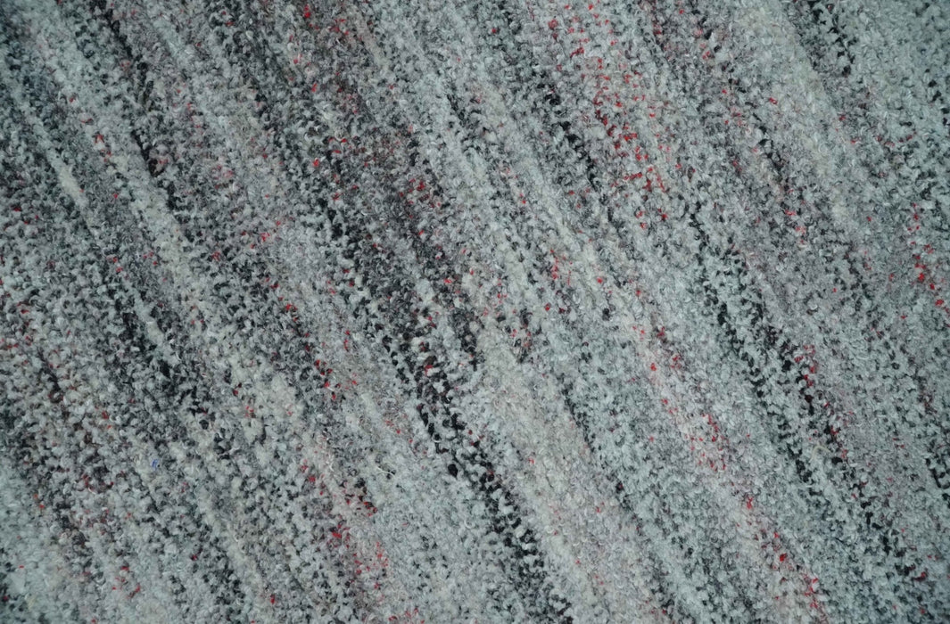 Modern Abstract Silver, Gray, Charcoal and Brown Dari 5x8 Pet yarn Area Rug