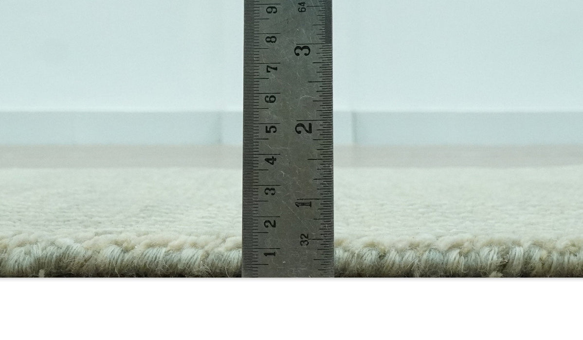 Modern Contemporary Olive, Beige and Ivory Stripes Design Custom Made wool area Rug