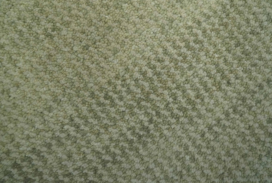 Modern Contemporary Olive, Beige and Ivory Stripes Design Custom Made wool area Rug
