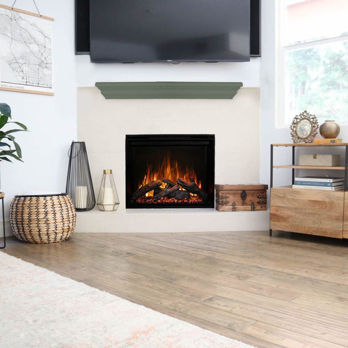 Modern Flames Redstone 36-Inch Electric Fireplace Insert with Traditional Capitola Mantel