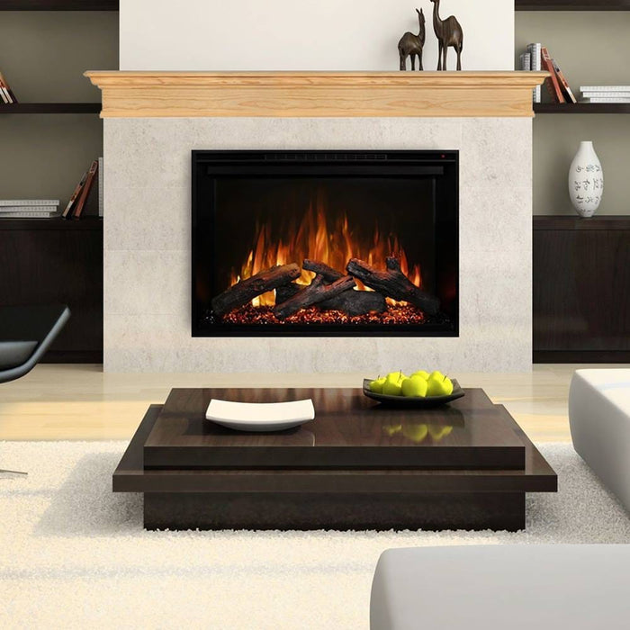 Modern Flames Redstone 36-Inch Electric Fireplace Insert with Traditional Savannah Mantel