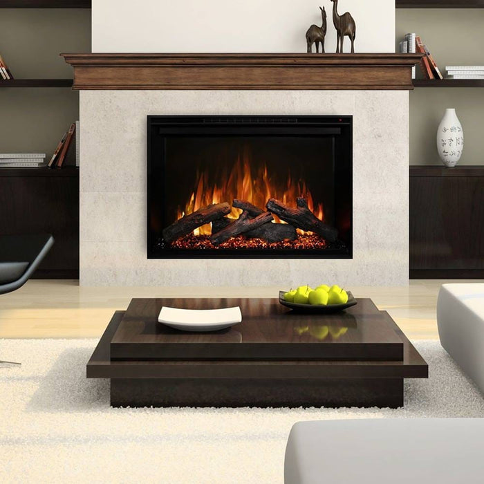 Modern Flames Redstone 36-Inch Electric Fireplace Insert with Traditional Savannah Mantel