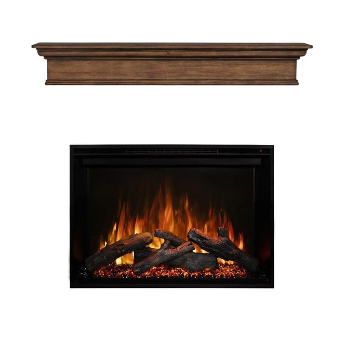 Modern Flames Redstone 36-Inch Electric Fireplace Insert with Traditional Savannah Mantel