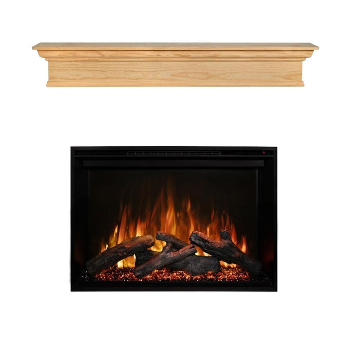 Modern Flames Redstone 36-Inch Electric Fireplace Insert with Traditional Savannah Mantel