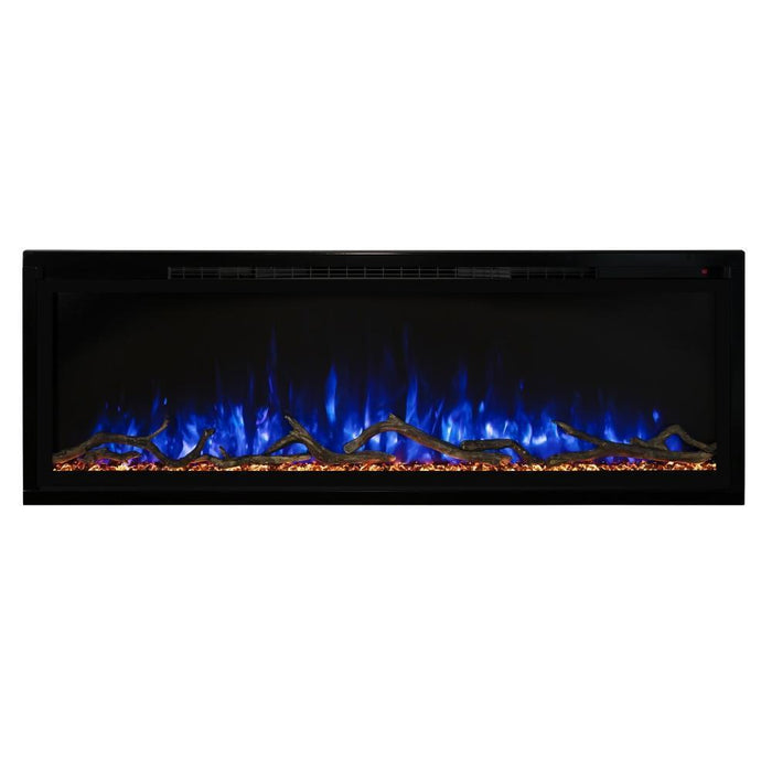 Modern Flames Spectrum Slimline Built-in/Wall Mounted Electric Fireplace, Sizes: 50"-100"