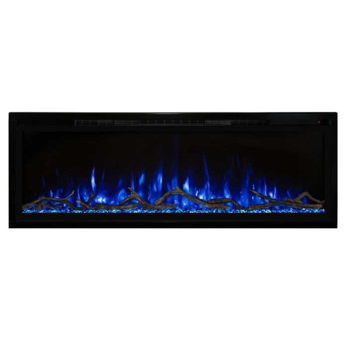 Modern Flames Spectrum Slimline Built-in/Wall Mounted Electric Fireplace, Sizes: 50"-100"