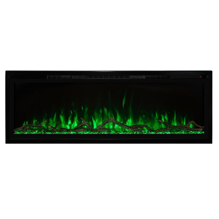 Modern Flames Spectrum Slimline Built-in/Wall Mounted Electric Fireplace, Sizes: 50"-100"