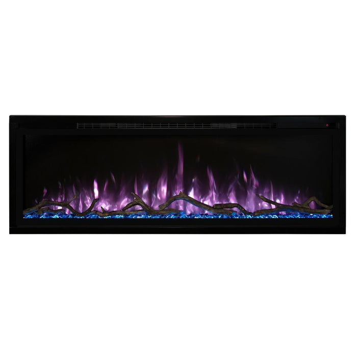 Modern Flames Spectrum Slimline Built-in/Wall Mounted Electric Fireplace, Sizes: 50"-100"