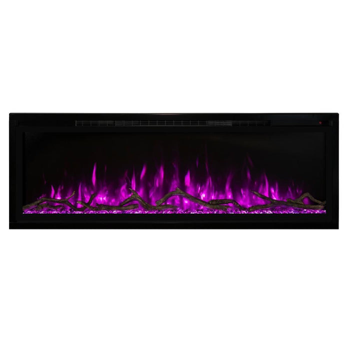 Modern Flames Spectrum Slimline Built-in/Wall Mounted Electric Fireplace, Sizes: 50"-100"