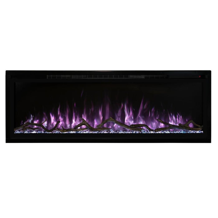 Modern Flames Spectrum Slimline Built-in/Wall Mounted Electric Fireplace, Sizes: 50"-100"