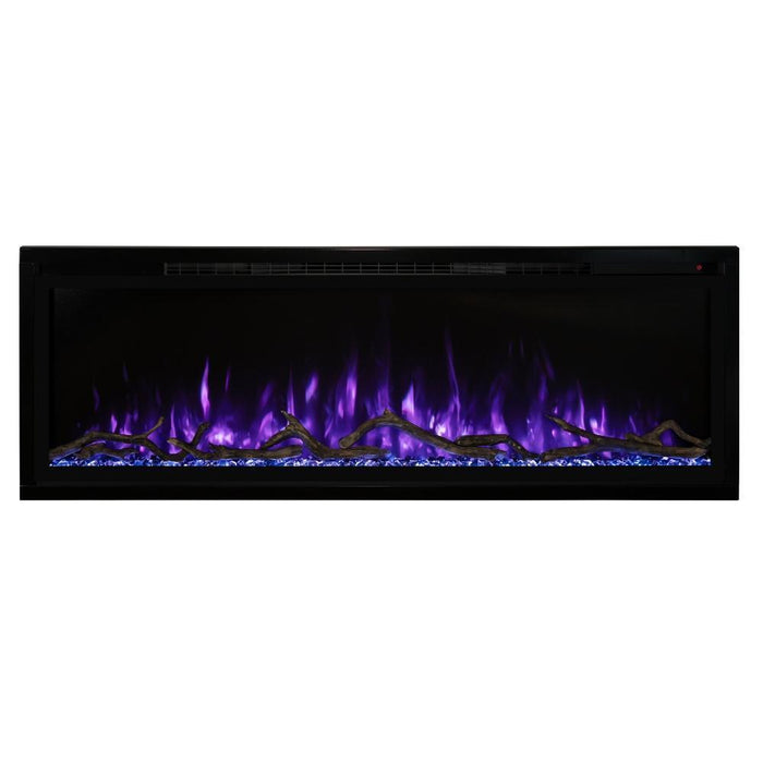 Modern Flames Spectrum Slimline Built-in/Wall Mounted Electric Fireplace, Sizes: 50"-100"