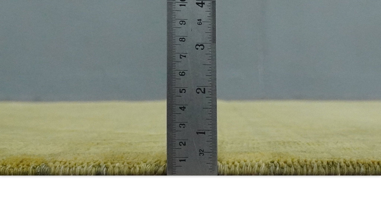 Modern Geometrical Boxes Olive Hand loom 5x8 wool Area Rug