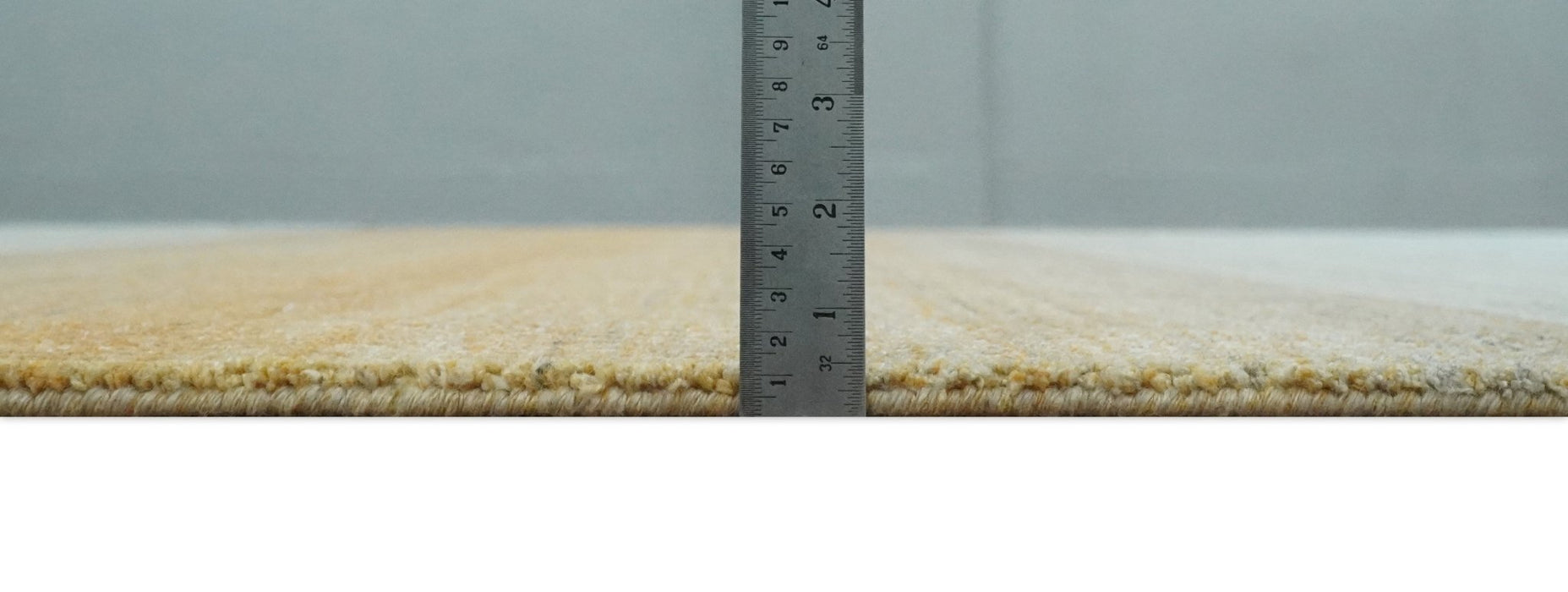 Modern Ombre 8x10 Hand Made Silver, Blue, Gold and Beige Scandinavian Blended Wool Flatwoven Area Rug | KE13