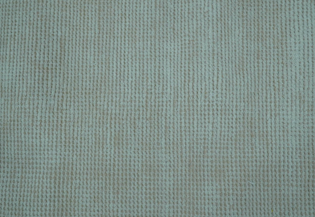 Modern Solid Design Ivory 5x8 Hand Woven Wool Area Rug