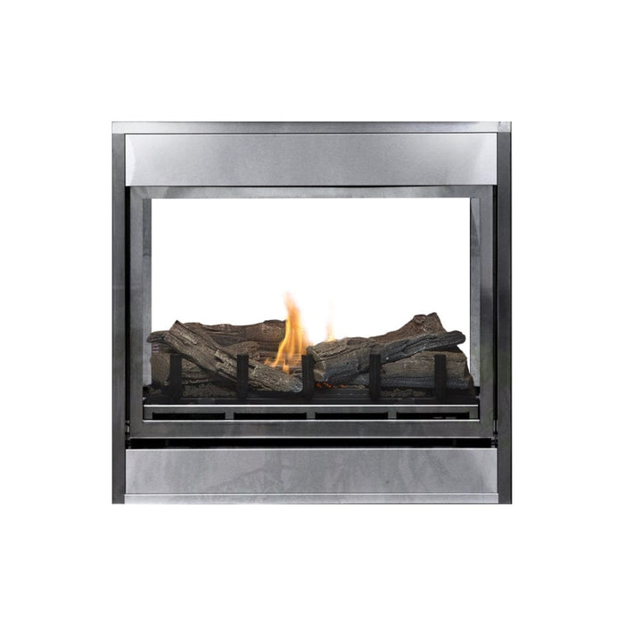 Montigo Divine 38-Inch Built-In Ventless See-Through Outdoor Gas Fireplace