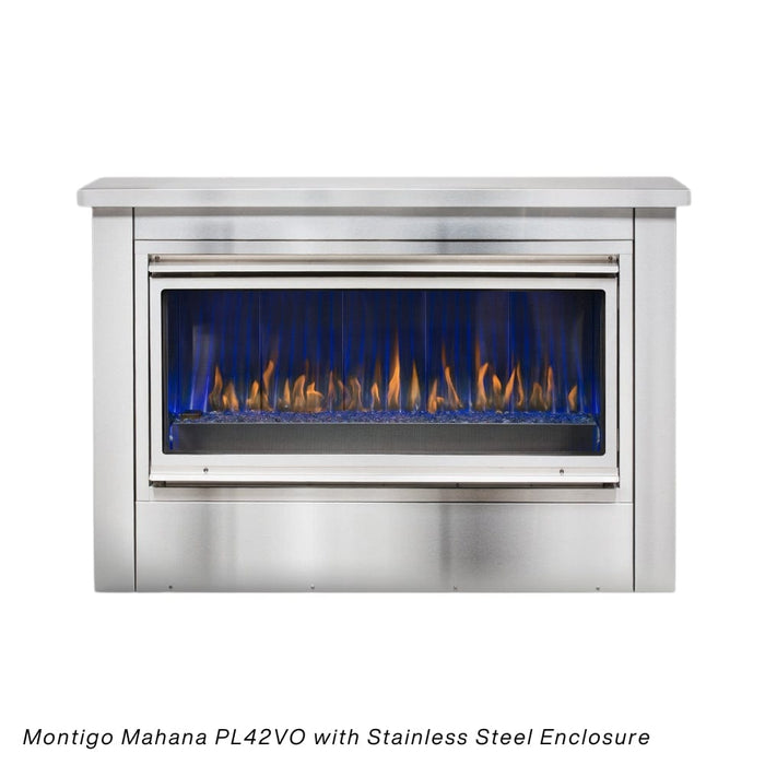 Montigo Mahana Built-In Ventless Outdoor Gas Fireplace