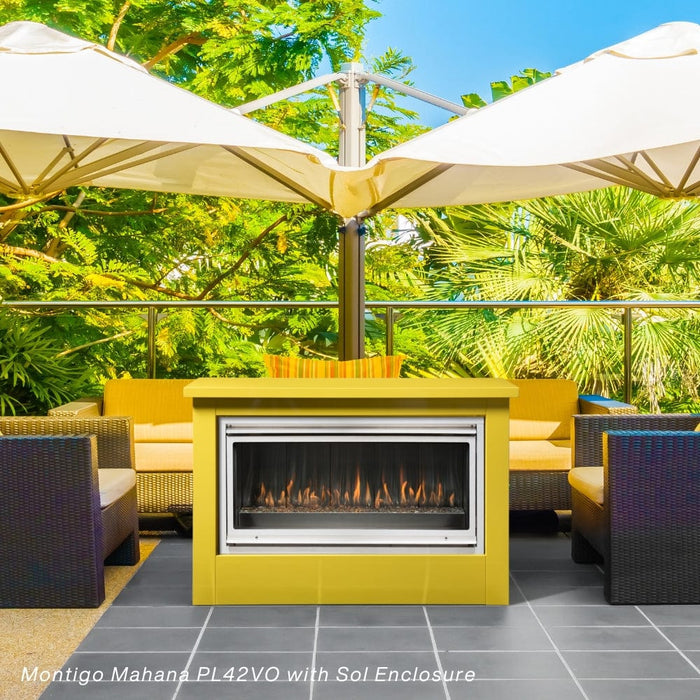 Montigo Mahana Built-In Ventless Outdoor Gas Fireplace