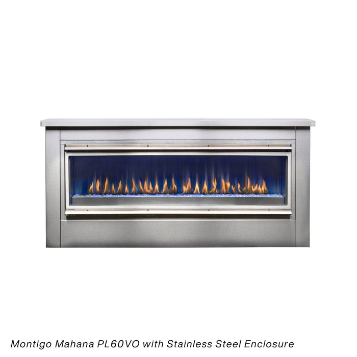 Montigo Mahana Built-In Ventless Outdoor Gas Fireplace