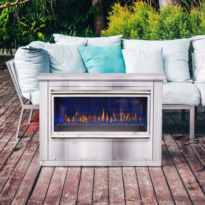 Montigo Mahana Built-In Ventless Outdoor Gas Fireplace