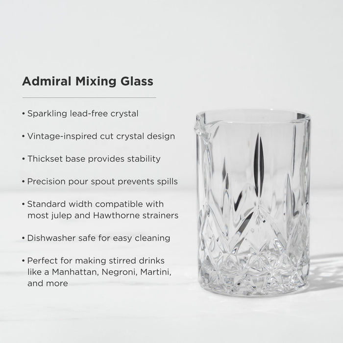 Admiral Crystal Mixing Glass