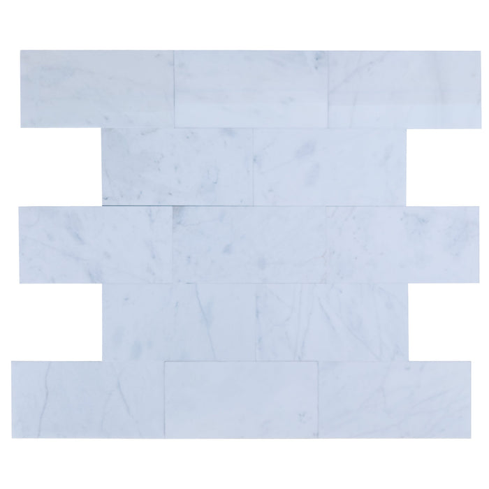 Mugla White Marble Tiles Polished Floor and Wall Tile - Belair Collection