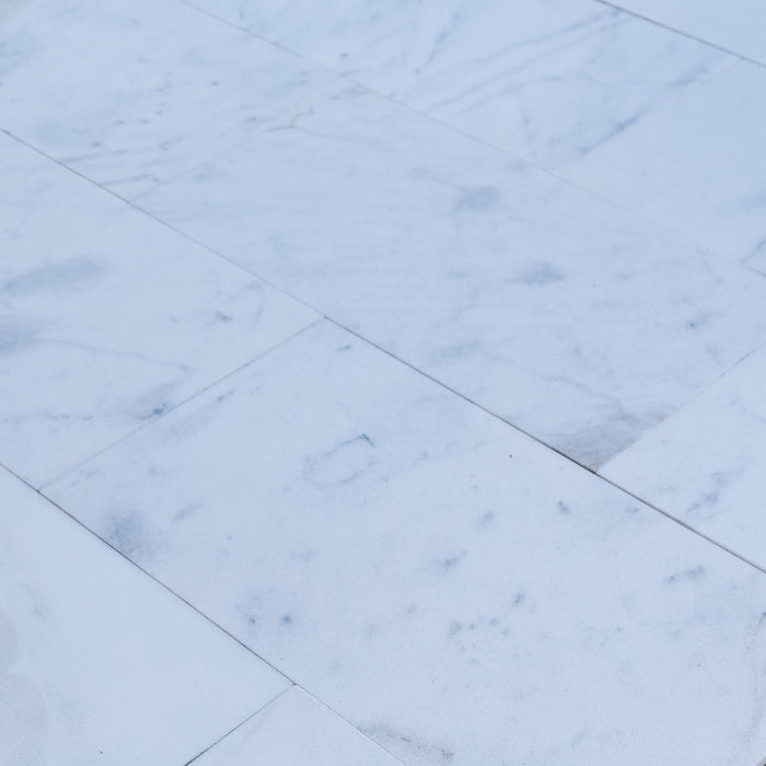 Mugla White Marble Tiles Polished Floor and Wall Tile - Belair Collection