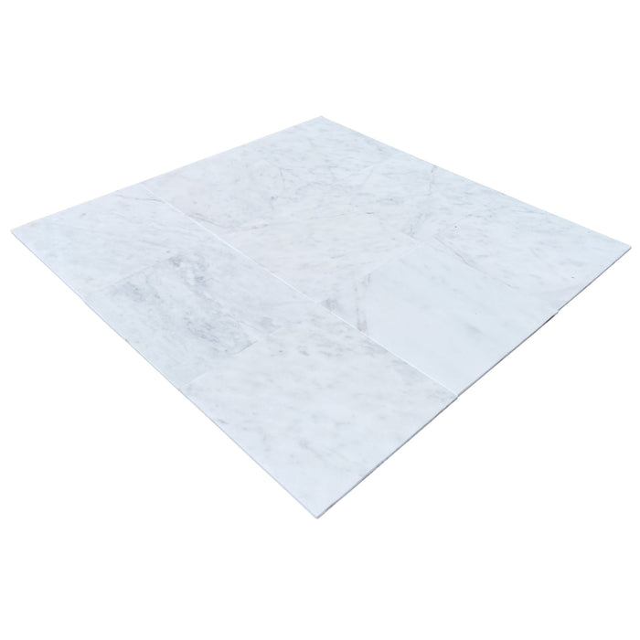 Mugla White Marble Tiles Polished Floor and Wall Tile - Belair Collection