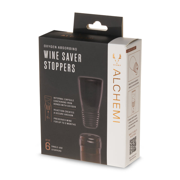 Alchemi Wine Saving Stoppers Set of 6