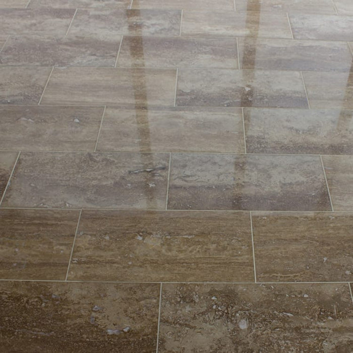 Noce Brown Vein-cut Travertine Floor and Wall Tile 12"x24" - Livfloors Collection