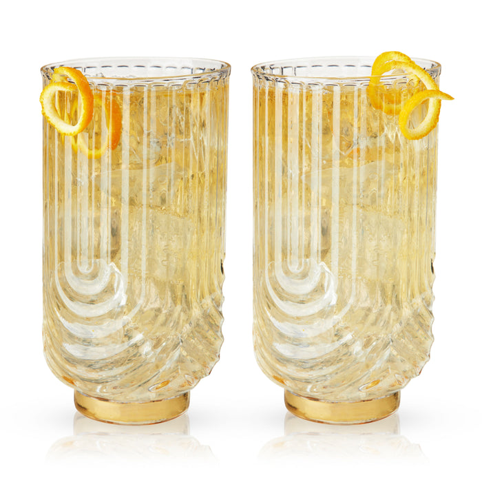 Gatsby Highball Glasses Set of 2