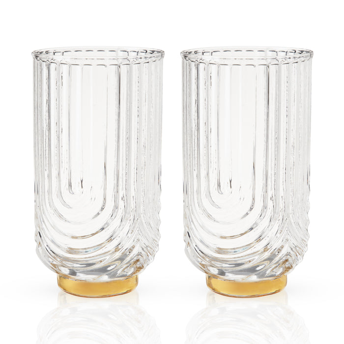 Gatsby Highball Glasses Set of 2