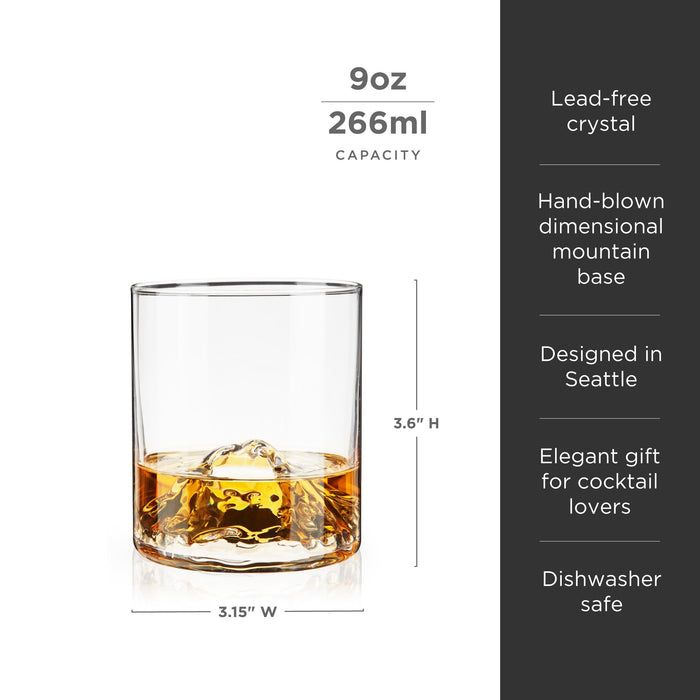 Mountain Crystal Tumblers Set of 2