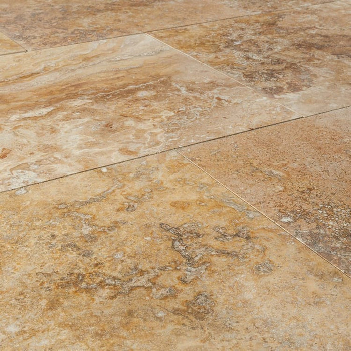 Oasis Gold Travertine Honed and Filled Floor and Wall Tile - Livfloors Collection