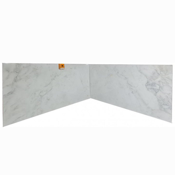 Oliva White Bookmatching Marble Slabs Polished - Livfloors Collection