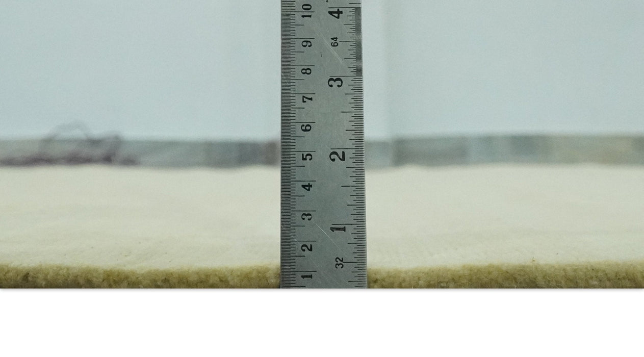 Olive and Gold Modern Abstract Design Hand loom 6x9 wool and Art silk Area Rug