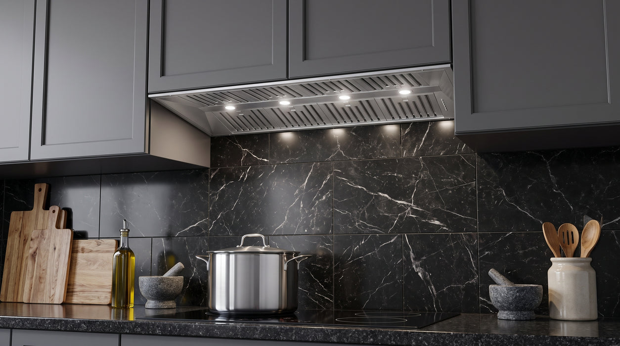 Forno Altilia 60-Inch Insert Range Hood, Stainless Steel, LED Lighting, Baffle Filters