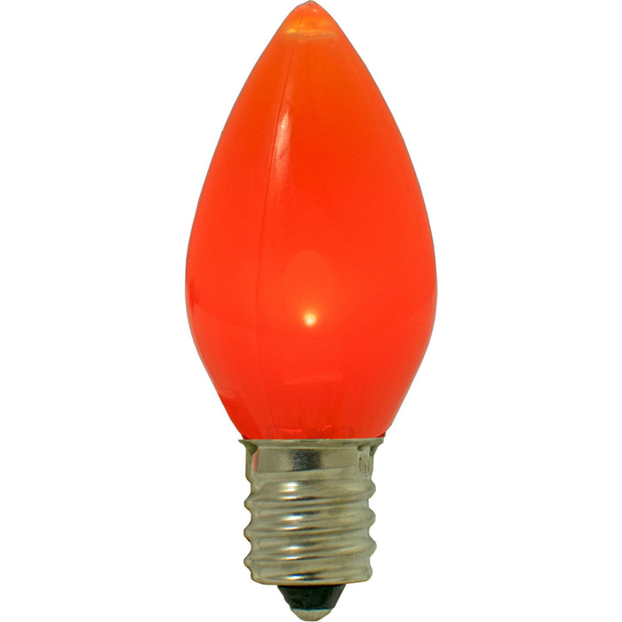 Orange Solid LED Light Bulbs