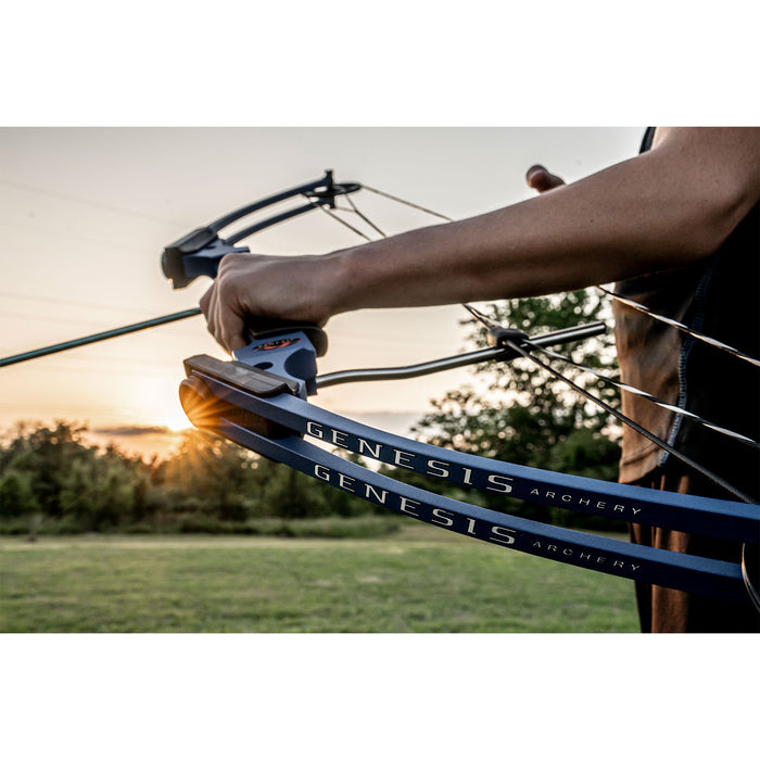 Genesis Original Archery Compound Bow and Arrow Set, Draw Hand-Left, Black