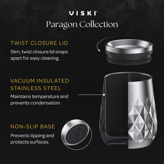 Paragon Stainless Steel Wine Tumbler in Obsidian