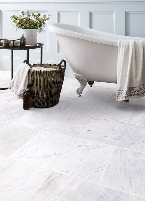 Palia White Dolomite Marble Tiles Polished Floor and Wall Tile - Belair Collection