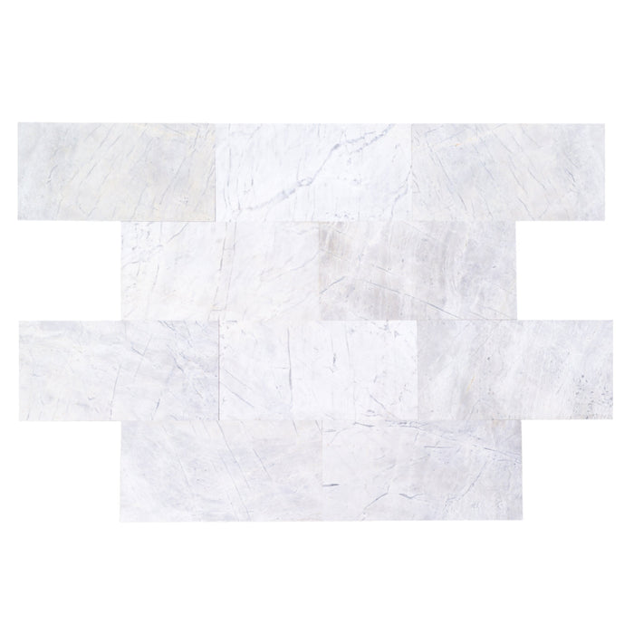 Palia White Dolomite Marble Tiles Polished Floor and Wall Tile - Belair Collection