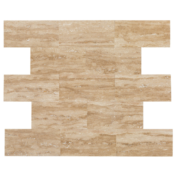 Patara Vein-cut Travertine Tiles 12"x24" Floor and Wall Tile - Belair Collection