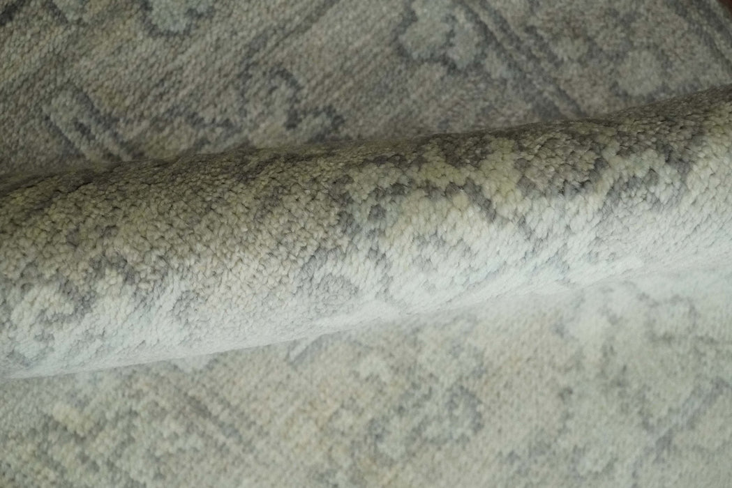 Persian Oushak 2x3 Hand Knotted Beige and Gray Traditional Wool Rug | N5423