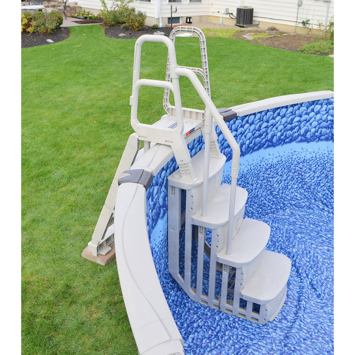 MAIN ACCESS 200100T Above Ground Swimming Pool Smart Step/Ladder System w/ Pad